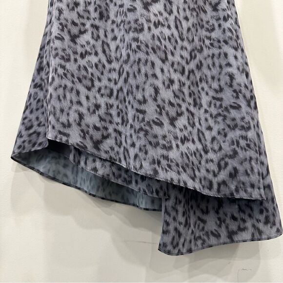 Joie Acantha Leopard Wrap Asymmetrical Hem Long Sleeve Dress size S - Picture 12 of 14